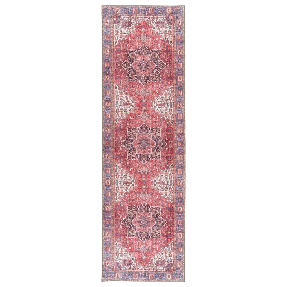 Kaleen Rugs Boho Patio BOH04 2'3" x 7'6" Red Area Performance Rug Kaleen Rugs Boho Patio BOH04 2'3" X 7'6" Red Area Performance Rug -Carpet And Flooring Stores 5499647 1