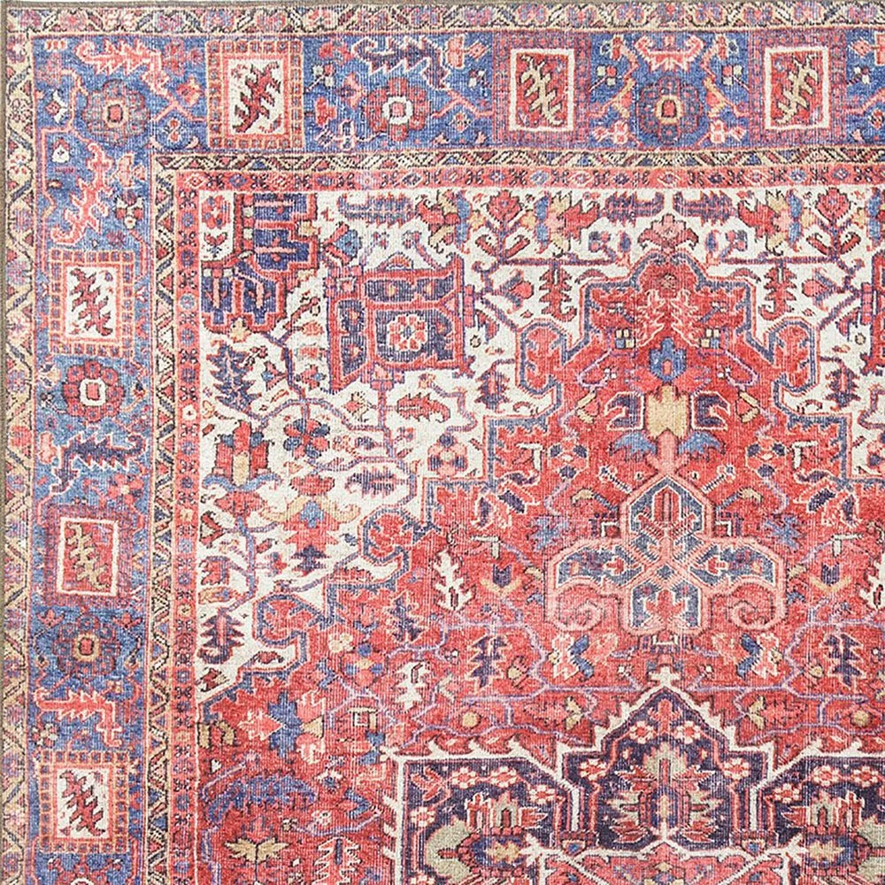 Kaleen Rugs Boho Patio BOH04 2'3" x 7'6" Red Area Performance Rug Kaleen Rugs Boho Patio BOH04 2'3" X 7'6" Red Area Performance Rug -Carpet And Flooring Stores 5499647 5