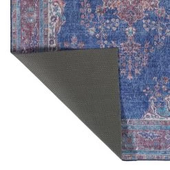 Kaleen Rugs Boho Patio BOH09 2'3" X 7'6" Blue Area Performance Rug -Carpet And Flooring Stores 5499894 3