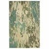 Kaleen Rugs Marble 2' X 3' Green, Turquoise, Sand, Olive And Sea Foam Area Rug