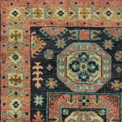 Kaleen Rugs Ali 10' X 14' Charcoal, Rose, Orange, Light Blue And Gold Area Rug -Carpet And Flooring Stores 5519766 6
