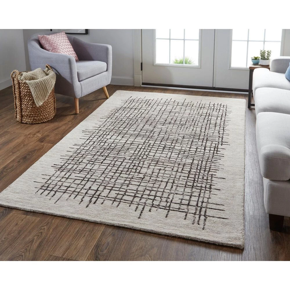 Feizy Rugs Maddox 3'6" x 5'6" Beige and Brown Area Rug Feizy Rugs Maddox 3'6" X 5'6" Beige And Brown Area Rug -Carpet And Flooring Stores 5548625 2