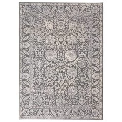 Feizy Rugs Thackery 5' X 6'10" Charcoal And White Area Rug