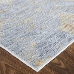 Feizy Rugs Laina 39G7F 5' X 7'10" Blue And Beige Area Rug 2 Feizy Rugs Laina 39G7F 5' X 7'10" Blue And Beige Area Rug -Carpet And Flooring Stores 5704137 3