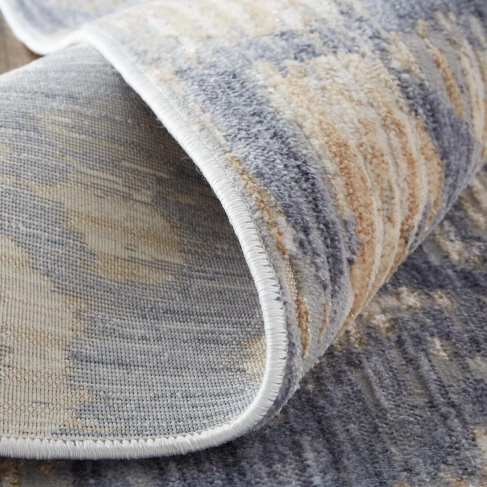 Feizy Rugs Laina 39G7F 5' x 7'10" Blue and Beige Area Rug Feizy Rugs Laina 39G7F 5' X 7'10" Blue And Beige Area Rug -Carpet And Flooring Stores 5704137 5