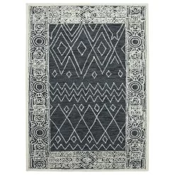 Amer Rugs Berlin 2' X 3' Charcoal And White Area Rug