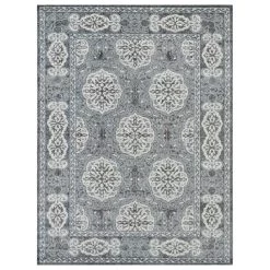 Amer Rugs Alexandria 2' X 6' Steel Blue Runner