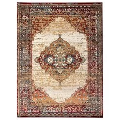 Amer Rugs Allure 2' X 3' Beige And Red Area Rug