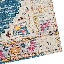 Amer Rugs Manhattan 2'6" X 6' Turquoise And Ivory Runner -Carpet And Flooring Stores 5719887 4
