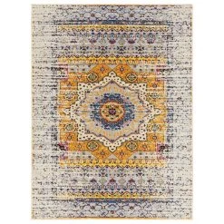 Amer Rugs Manhattan 2' X 3' Ivory And Orange Area Rug