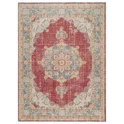 Amer Rugs Century 2' X 3' Burgundy Red And Teal Area Rug