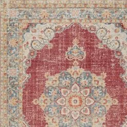 Amer Rugs Century 2' X 3' Burgundy Red And Teal Area Rug -Carpet And Flooring Stores 5731080 6