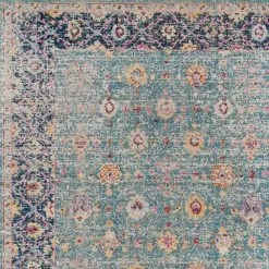 Amer Rugs Eternal ETE-28 2'2" X 3' Turquoise Blue Area Rug -Carpet And Flooring Stores 5733383 7