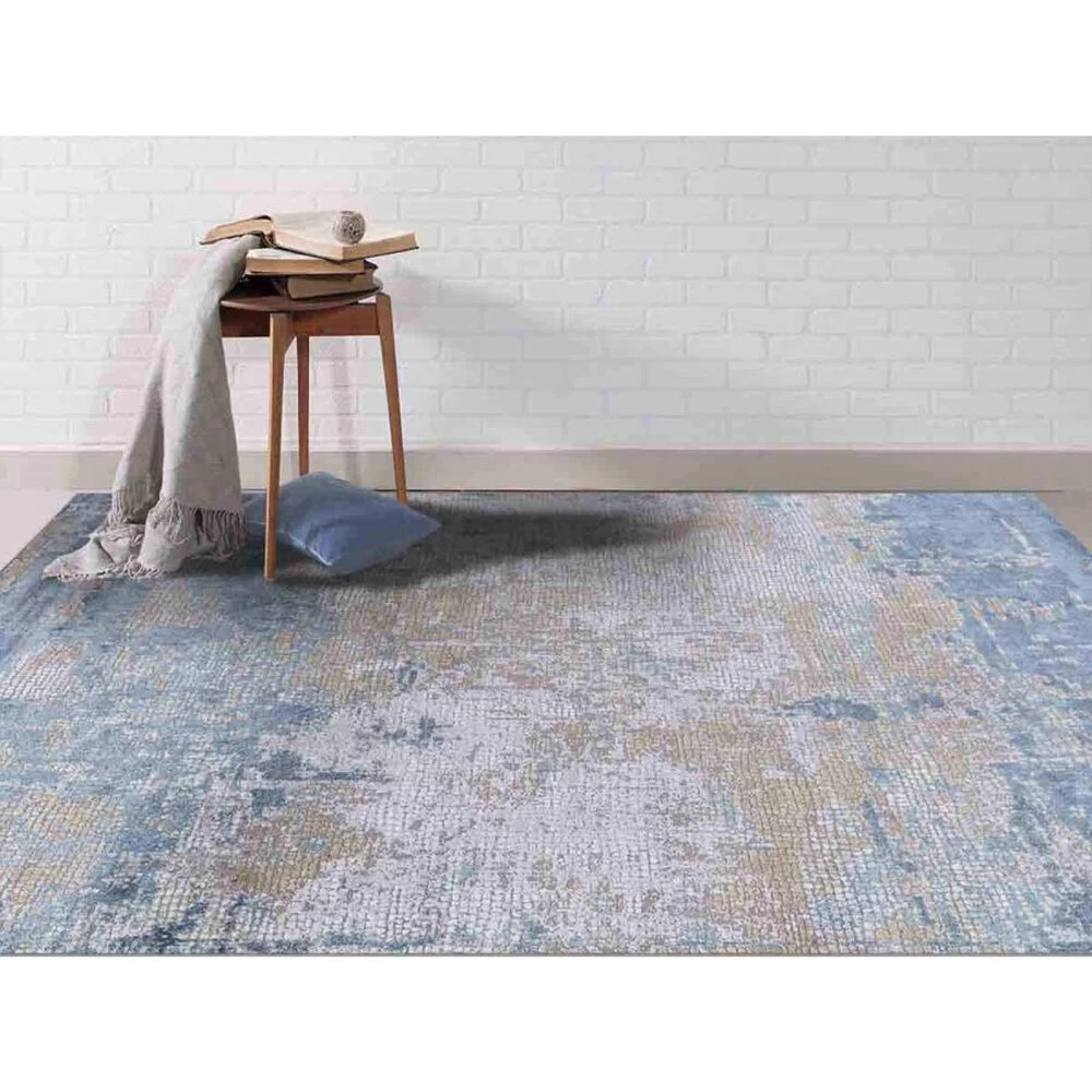 Amer Rugs Hamilton 10'3" x 14' Gold and Blue Area Rug Amer Rugs Hamilton 10'3" X 14' Gold And Blue Area Rug -Carpet And Flooring Stores 5737673 2
