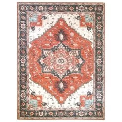 Amer Rugs Myra Dyanne 8'9" X 11'9" Red And Orange Area Rug