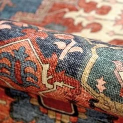 Amer Rugs Myra Farrah 8'9" X 11'9" Red And Blue Area Rug -Carpet And Flooring Stores 5739851 7