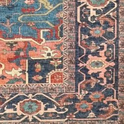 Amer Rugs Myra Farrah 8'9" X 11'9" Red And Blue Area Rug -Carpet And Flooring Stores 5739851 8