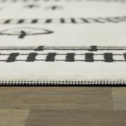 Balta Rugs Train Town 3'11" X 5'7" Cream Kids Area Rug -Carpet And Flooring Stores 5745874 5