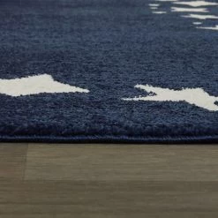 Balta Rugs Stars Canyon 5'3" X 7' Navy Kids Area Rug -Carpet And Flooring Stores 5745924 5