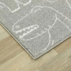 Balta Rugs Parker Dinosaur 3'11" X 5'7" Grey Kids Area Rug -Carpet And Flooring Stores 5746476 3