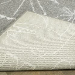 Balta Rugs Parker Dinosaur 3'11" X 5'7" Grey Kids Area Rug -Carpet And Flooring Stores 5746476 4