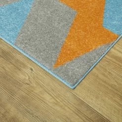 Balta Rugs Modern Geometric 3'11" X 5'7" Blue Area Rug -Carpet And Flooring Stores 5746823 3