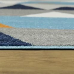 Balta Rugs Modern Geometric 3'11" X 5'7" Blue Area Rug -Carpet And Flooring Stores 5746823 5