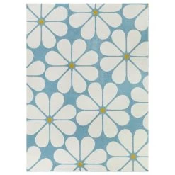 Balta Rugs Flowers 3'11" X 5'7" Blue Kids Area Rug
