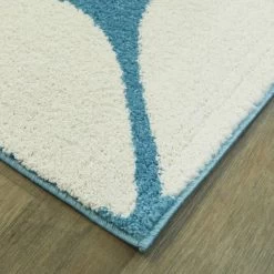 Balta Rugs Flowers 3'11" X 5'7" Blue Kids Area Rug -Carpet And Flooring Stores 5747177 3