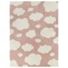 Balta Rugs Clouds 3'11" X 5'7" Pink Kids Area Rug