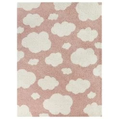 Balta Rugs Clouds 3'11" X 5'7" Pink Kids Area Rug