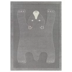 Balta Rugs Barry Bear 4'4" X 6' Grey Kids Area Rug