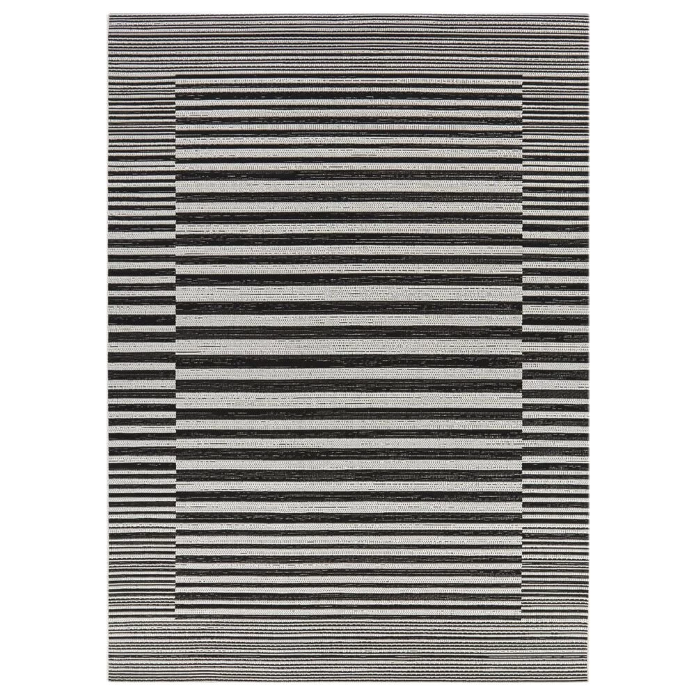 Balta Rugs Anders 5'3" x 7' Black Indoor/Outdoor Area Rug Balta Rugs Anders 5'3" X 7' Black Indoor/Outdoor Area Rug -Carpet And Flooring Stores 5869815 1