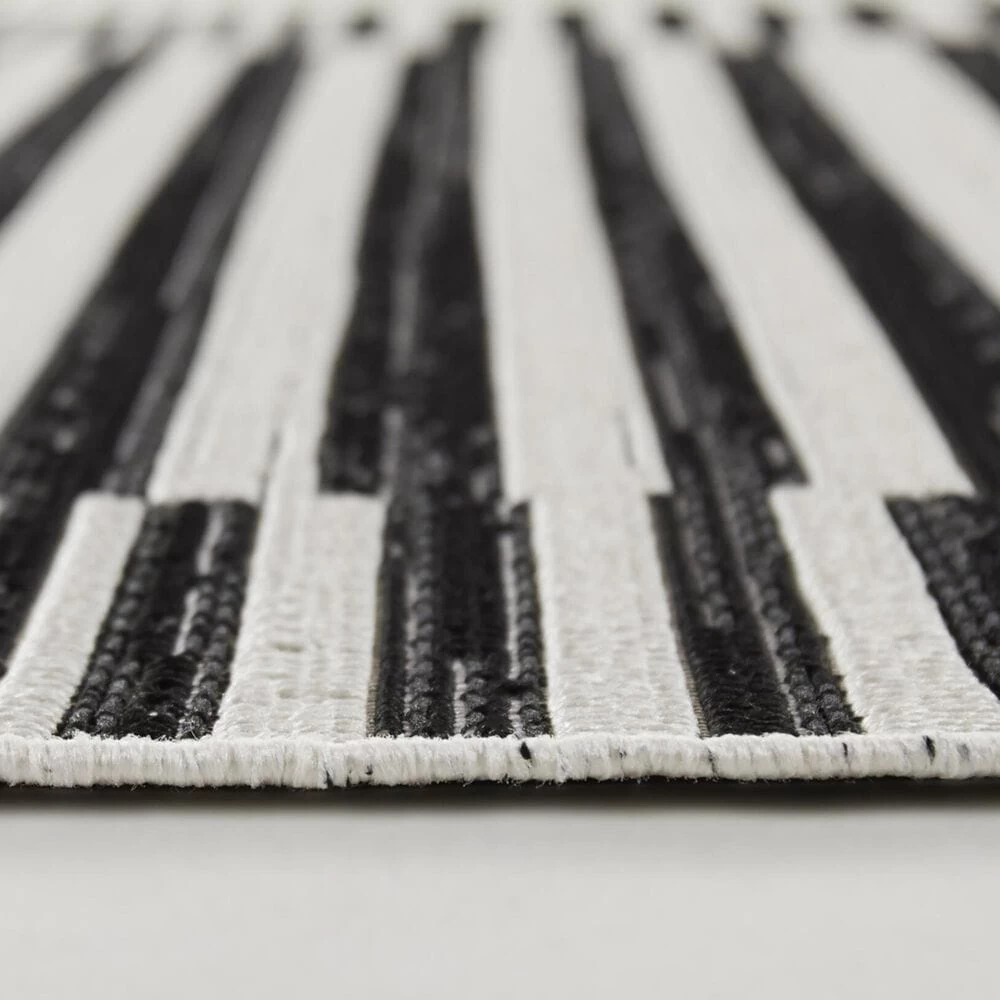 Balta Rugs Anders 5'3" x 7' Black Indoor/Outdoor Area Rug Balta Rugs Anders 5'3" X 7' Black Indoor/Outdoor Area Rug -Carpet And Flooring Stores 5869815 5