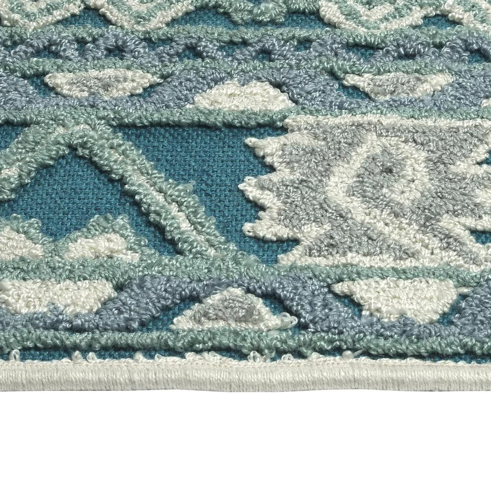 Kaleen Rugs Warwick TDW03-91 2'6" x 8' Teal Runner Kaleen Rugs Warwick TDW03-91 2'6" X 8' Teal Runner -Carpet And Flooring Stores 5962784 4
