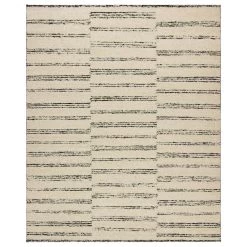 Harounian Rugs Arizona 6' X 9' White And Black Area Rug