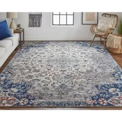 Feizy Rugs Bellini 5'3" X 7'6" Ivory And Gray Area Rug -Carpet And Flooring Stores 6030342 2