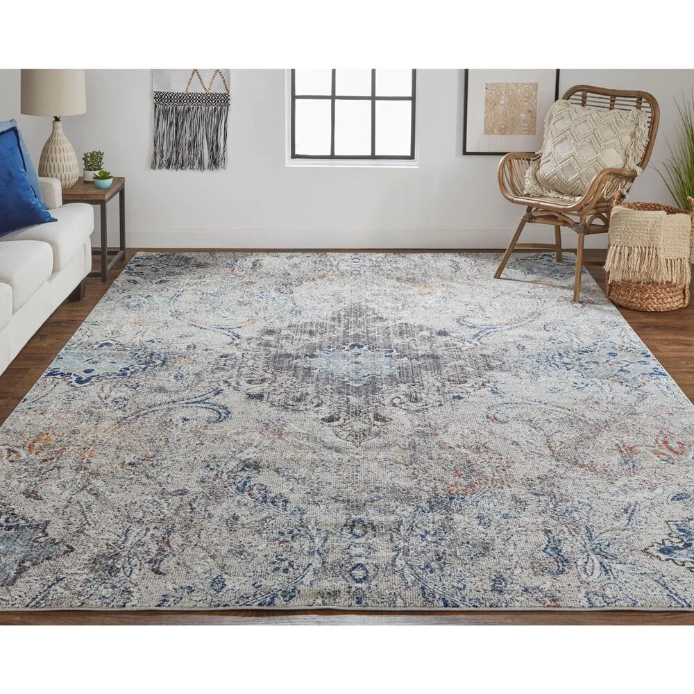 Feizy Rugs Bellini 5'3" x 7'6" Gray Area Rug Feizy Rugs Bellini 5'3" X 7'6" Gray Area Rug -Carpet And Flooring Stores 6030532 2