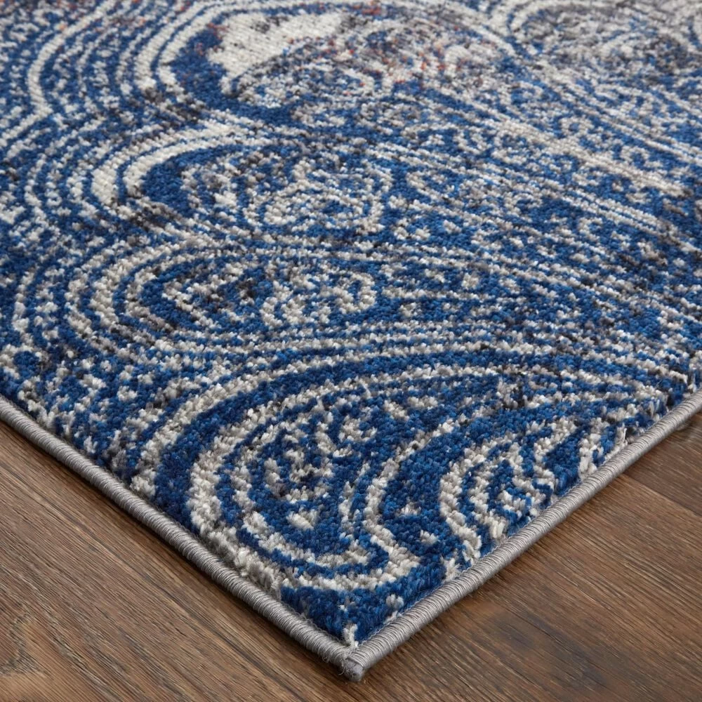 Feizy Rugs Bellini I39CV 5'3" x 7'6" Gray and Blue Area Rug Feizy Rugs Bellini I39CV 5'3" X 7'6" Gray And Blue Area Rug -Carpet And Flooring Stores 6030631 3