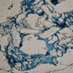 Feizy Rugs Indio 6'7" X 9'6" Ivory And Blue Area Rug -Carpet And Flooring Stores 6038147 6