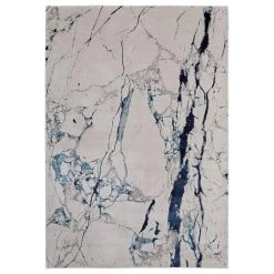 Feizy Rugs Indio 2'10" X 7'10" Ivory And Blue Runner