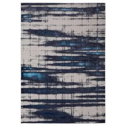Feizy Rugs Indio 2'10" X 7'10" Blue And Ivory Runner