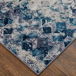 Feizy Rugs Indio 6'7" X 9'6" Blue Area Rug -Carpet And Flooring Stores 6038337 3