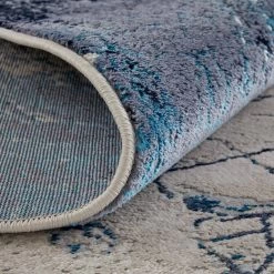 Feizy Rugs Indio 6'7" X 9'6" Blue And Beige Area Rug -Carpet And Flooring Stores 6038428 5