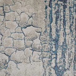 Feizy Rugs Indio 6'7" X 9'6" Blue And Beige Area Rug -Carpet And Flooring Stores 6038428 6