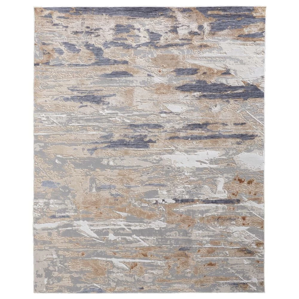 Feizy Rugs Laina 3' x 10' Beige and Blue Runner Feizy Rugs Laina 3' X 10' Beige And Blue Runner -Carpet And Flooring Stores 6038964 1