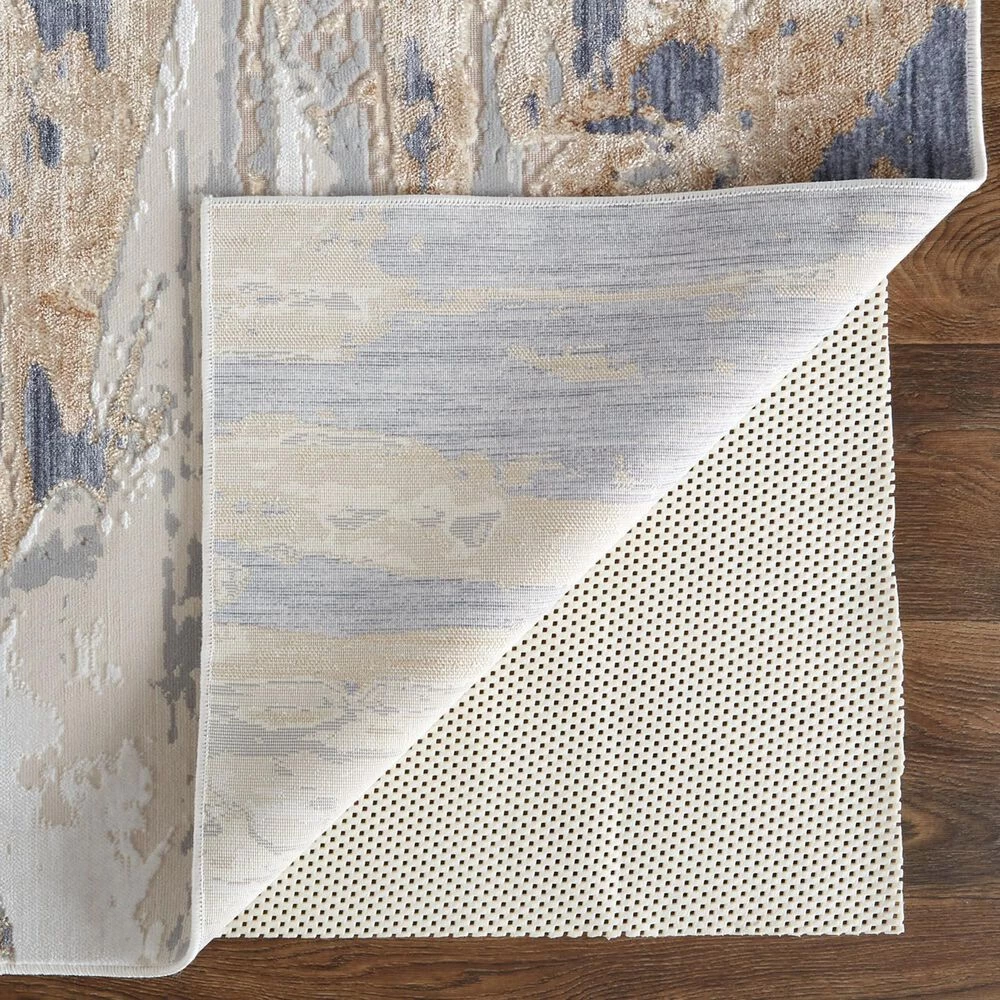 Feizy Rugs Laina 3' x 10' Beige and Blue Runner Feizy Rugs Laina 3' X 10' Beige And Blue Runner -Carpet And Flooring Stores 6038964 3