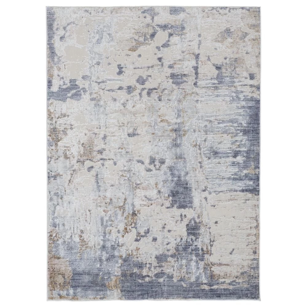 Feizy Rugs Laina 3' x 10' Blue and Ivory Runner Feizy Rugs Laina 3' X 10' Blue And Ivory Runner -Carpet And Flooring Stores 6039202 1