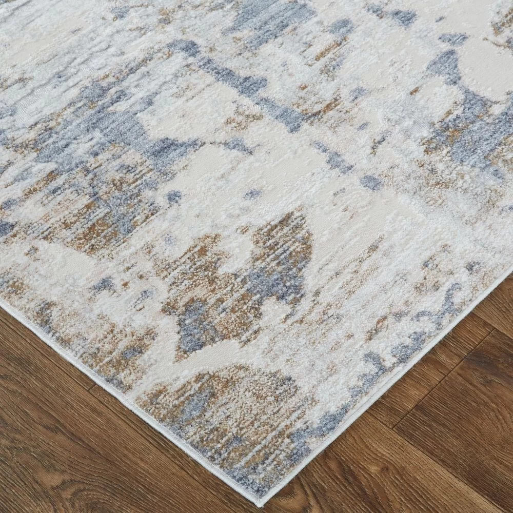 Feizy Rugs Laina 3' x 10' Blue and Ivory Runner Feizy Rugs Laina 3' X 10' Blue And Ivory Runner -Carpet And Flooring Stores 6039202 2