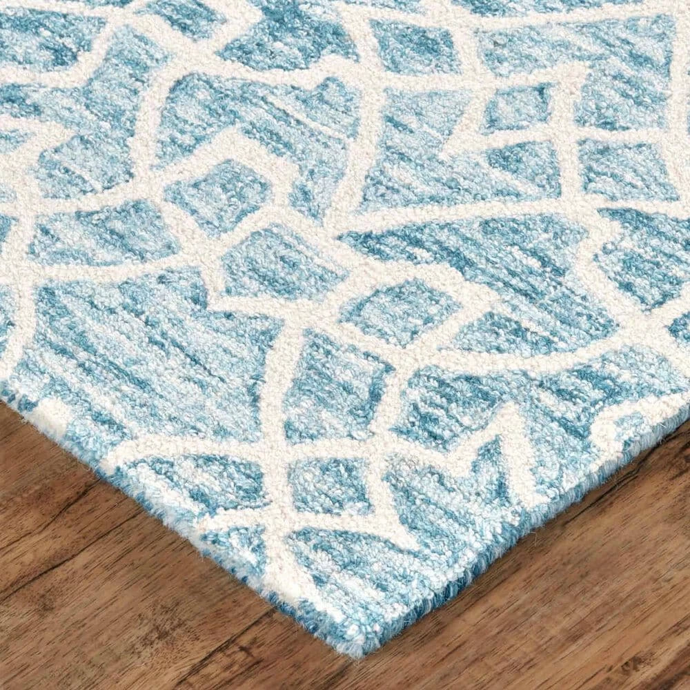 Feizy Rugs Rhett 5' x 8' Teal Area Rug Feizy Rugs Rhett 5' X 8' Teal Area Rug -Carpet And Flooring Stores 6042636 2